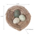 thumbnail image 2 of Triple Œuf Sur Le Nid Vert Avec Des Taches D'Or - Ensemble De 2, 2 of 2