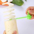 thumbnail image 2 of Wweixi Practical Spiral Slicer Flower Maker Potato Carrot Vegetable Kitchen Tool green, 2 of 6