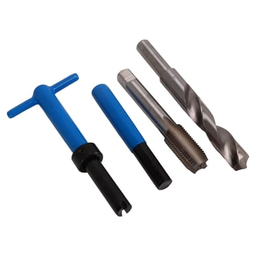 Qiilu Thread Repair Tool Kit With Storage Box Automotive Rethreading Tools For Restoring Worn Threads