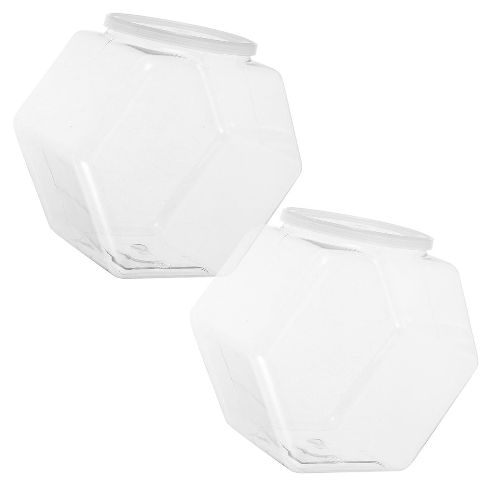 QJUHUNG 2pcs Transparent Fish Bowl Desktop Small Fish Bowl Plastic Fish Bowl Transparent Desktop Small Aquarium Fish Bowl For Home