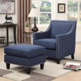 thumbnail image 1 of Picket House Furnishings Emery Chair WIth Ottoman in Blue, 1 of 12