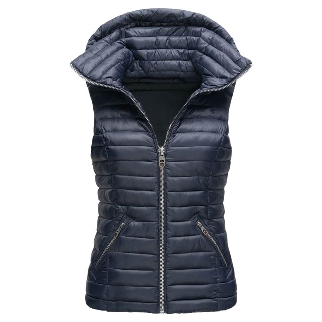 2025 Gilet Uni UniCasual Gilets pour Femmes Léger Fermeture Éclair Poche Ample Sans Manches Gilet de Course Veste à Capuche
