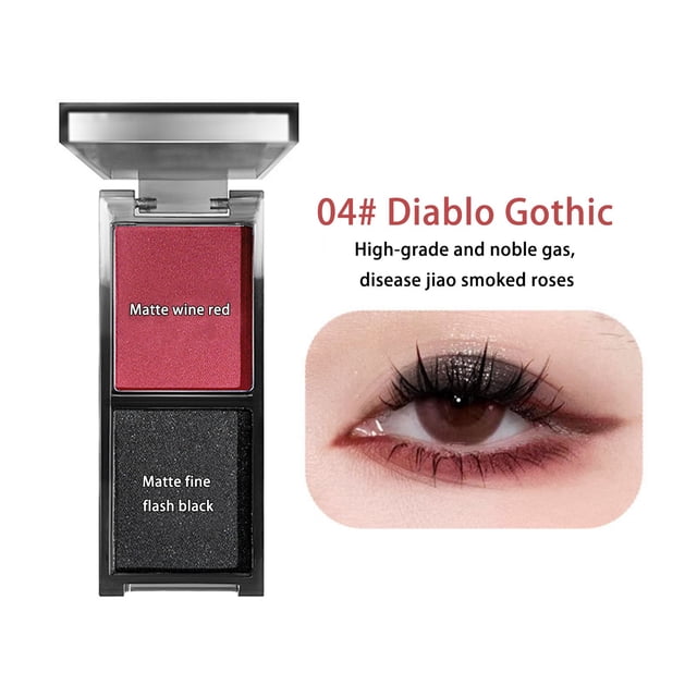 Eyeshadow Mgl Cool Powder Ink Eyeshadow Tray Two Tone Pearlescent Sweet Cool Punk Dark Lazy Eyeshadow, Eyeshadow for Women