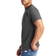 thumbnail image 3 of Hanes Mens Beefy-T Classic Crewneck Cotton Tee, L, Smoke Gray, 3 of 5