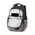 thumbnail image 3 of SWISSGEAR Daypack Backpack with Padded Shoulder Straps & Padded Airflow Back Panel, 18 Inch, Black/Gray, 3 of 6