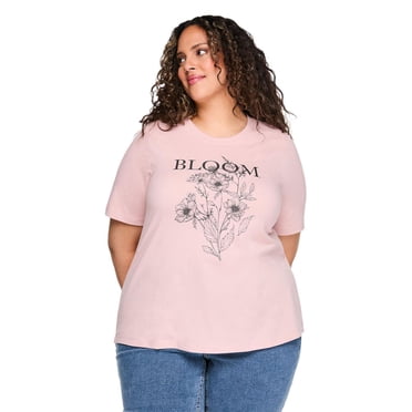 Lane Bryant Women's Plus Crew-Neck T-Shirt