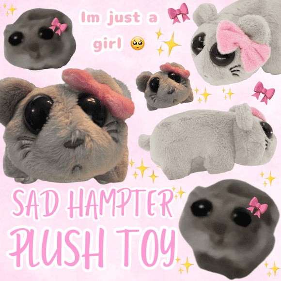 Sad Hampter Plush Toy - Built in Sound