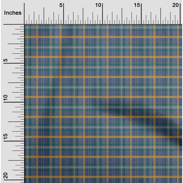 oneOone Cotton Silk Fabric Madras Check Printed Craft Fabric BTY 42 Inch Wide