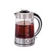 thumbnail image 3 of Hamilton Beach 1.7 Liter Electric Glass Kettle With Tea Steeper - Clear / Silver, 3 of 8