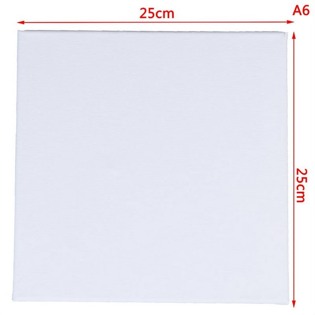 2PCS Blank White Mini Small Stretched Artist Canvas Art Board Oil Paint Board