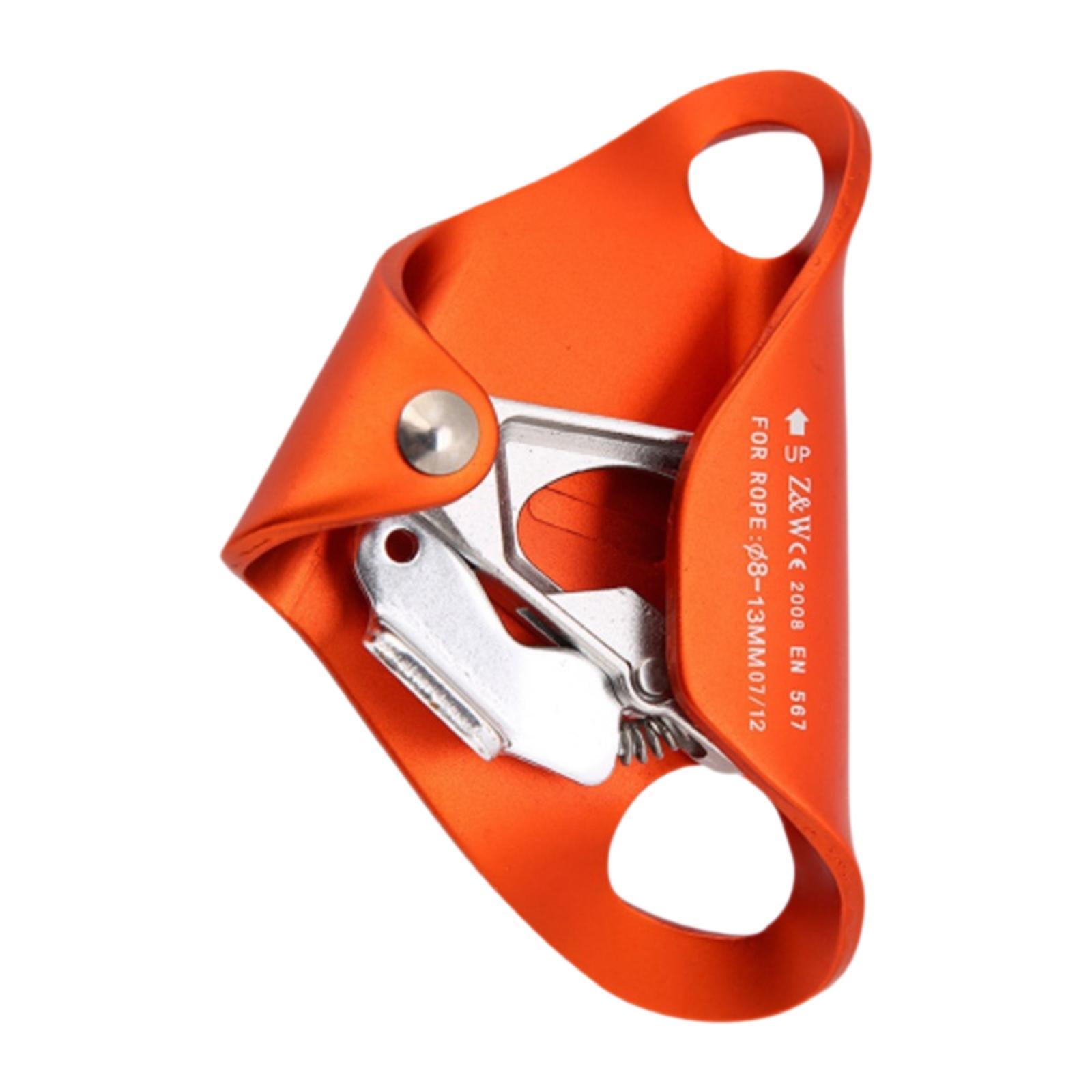 Ascendeur De Pied Pour Escalade D'Arbre – Bloqueur Auto-vidangeant, Acier Inoxydable, Corde 8–13 Mm, Orange/Gauche – Noir/Droit