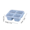 thumbnail image 3 of Wuztai Boîte Bento à 4 Compartiments, Contenants à Lunch Réutilisables Divisés pour Enfants et Adultes, Contenants Empilables pour Préparation de Repas Allant au Micro-Ondes pour l'École, le Travail et les Voyages, 3 of 7