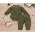 thumbnail image 3 of Toddler Baby Boy Girl Fall Clothes Romper Tops Pants Set Outfit, 3 of 6