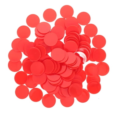 MOVTOTOP Blue ABS Plastic Counters for Playing Portable Small Game Tokens 100pcs
