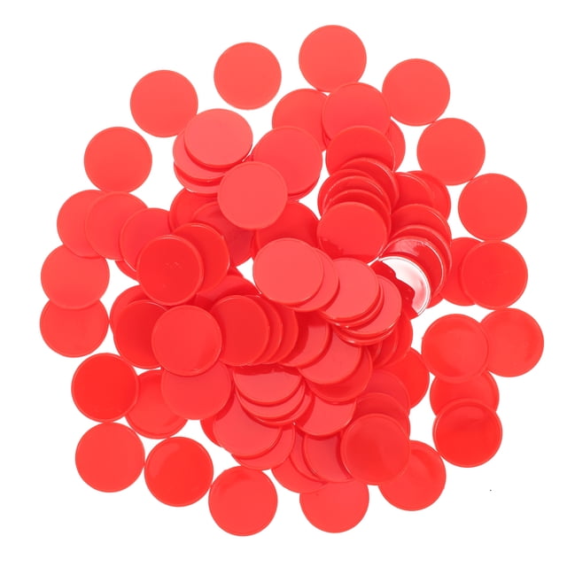 MOVTOTOP Blue ABS Plastic Counters for Playing Portable Small Game Tokens 100pcs