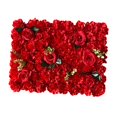 thumbnail image 4 of jifeng Artificial Flowers Wall Panel Floral Backdrop 40Cmx60cm Romantic Decorative Wall Red, 4 of 9