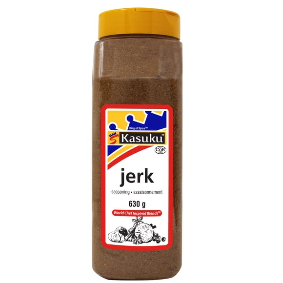 Kasuku - Jerk Seasoning - 630g - 1ct - Authentic Jamaican Style Sweet & Spicy Blend for Caribbean Jerk Chicken, Pork, and Grilling (1ct)