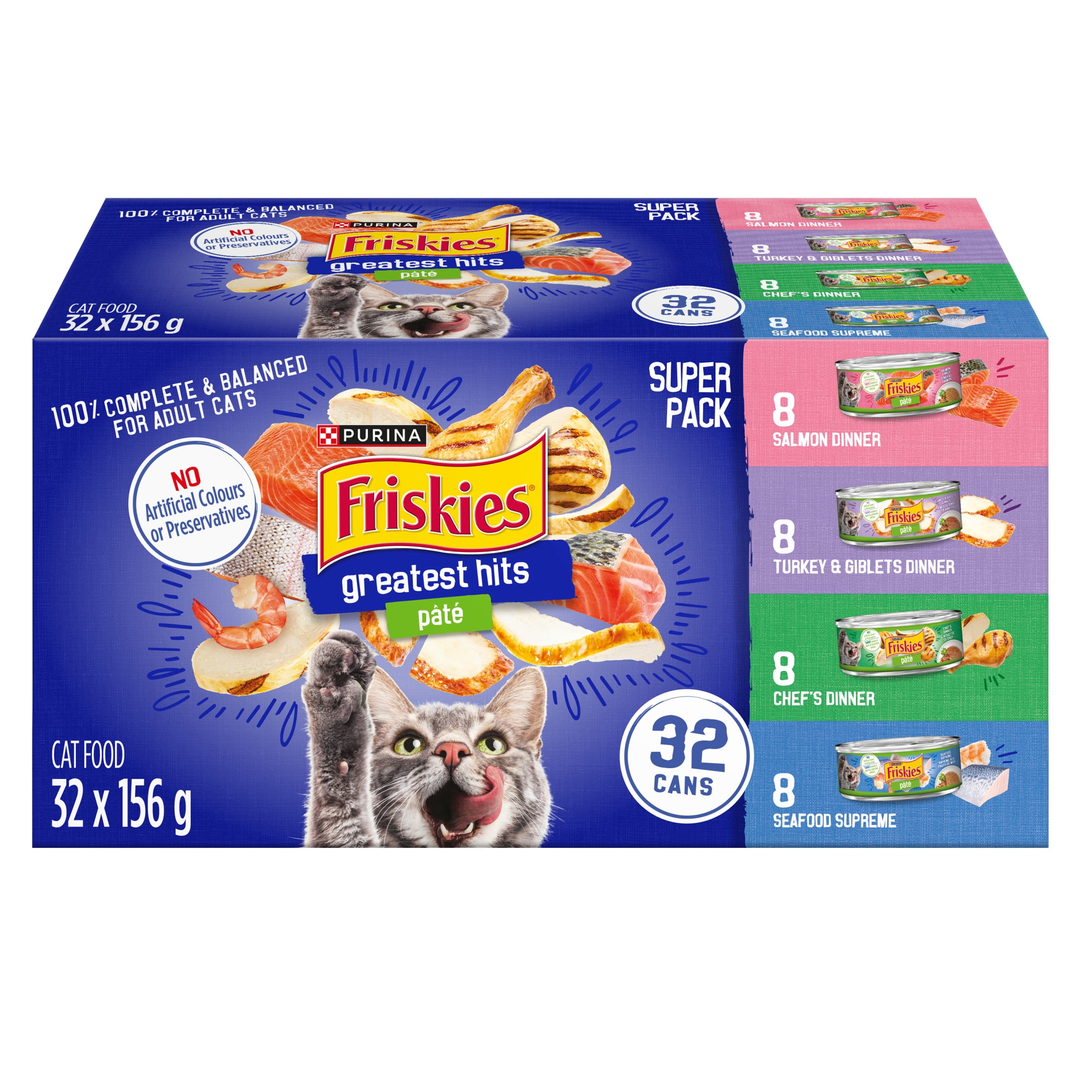 Friskies Pâté Les grands favoris Super-Emballage Nourriture humide pour Chats