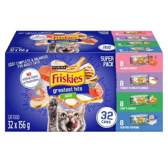 Friskies Pâté Les grands favoris Super-Emballage Nourriture humide pour Chats