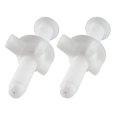 thumbnail image 1 of MYG 2 Pack White Plastic Toilet Seat Hinge Bolt Screw Nut Kit, 6cm Screws & 2.7cm Nuts, Easy Installation, Rust Resistant, Compatible with Most Toilets, 1 of 10