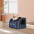 thumbnail image 2 of facefd Pet Cat Carrier Backpack Portable Dog Carrier Backpack for Traveling Camping Blue, 2 of 8
