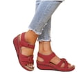 thumbnail image 4 of EGNMCR Sandales pour Femmes, Pantoufles d'Été pour Dames Chaussures Décontractées pour Femmes Sandales Compensées à Plateforme Légères, du Jour, 4 of 9