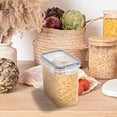 thumbnail image 2 of WHEANG 5 Size Single Clear Plastic Storage Jars Vacuum Proof Fresh Storage Airtight Jars Kitchen Airtight Jars With Lids Proof Crispers, 2 of 4