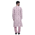 thumbnail image 3 of Atasi Kurta Pyjama de Fête pour Hommes Col Mandarin Manches Longues Kurta Pyjama Ethnique, 3 of 5