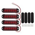thumbnail image 3 of Truck Side Lights Side Marker Lights Side Marker Lights For Trucks Car Strobe Light Truck Emergency Flash Light 4Pcs Truck Side Lights High Brightness 90LM IP65 Waterproof 6 LEDs, 3 of 8