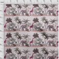 thumbnail image 4 of oneOone Tissu Jersey Viscose Brun Rose Foncé Tissu Robe Tropicale Tissu Imprimé Tissu au Mètre 60 Pouces de Large, 4 of 4