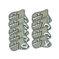 thumbnail image 1 of koolsoo 9 Piece Golf Iron Cover Set Gift Wear-Resistant Wrap Socks Golf Club Head Covers Gray, 1 of 9