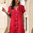 thumbnail image 2 of Kcodviy Nuisette en Satin pour Femmes, Robe de Nuit pour Femmes, Mini Combinaison Nuisette, Chemise de Nuit Courte, Tenue de Nuit, Nuisettes pour Femmes, 2 of 5