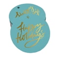 thumbnail image 1 of Inkdotpot Happy Holiday Bottle Tag Real Gold Foil Favor Hang Tags Pack Of 50, 1 of 1