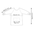 thumbnail image 3 of Women Long Sleeve Aprons Oil Proof Cotton Home Kitchen Cooking Clean Apron Pocket, 3 of 3