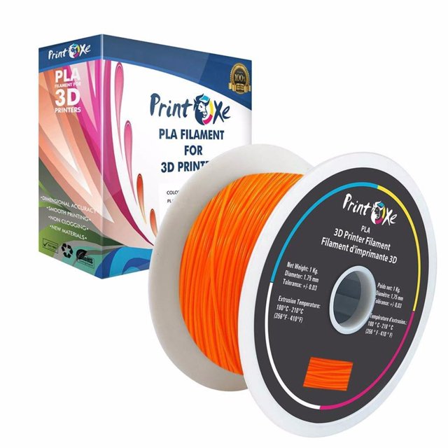 Orange PLA 3D Printer Filament 1.75-1Kg Spool