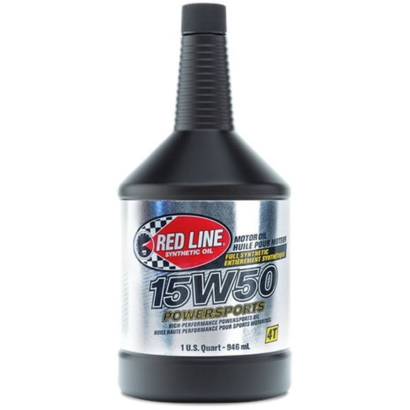 Red Line Oil Oil 42104 Powersports; SAE 15W-50; Synthetic; 1 Quart Bottle; Single