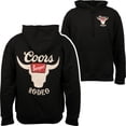 thumbnail image 1 of Coors Banquet Rodeo Horns Logo Front and Back Print Hoodie-XLarge, 1 of 4