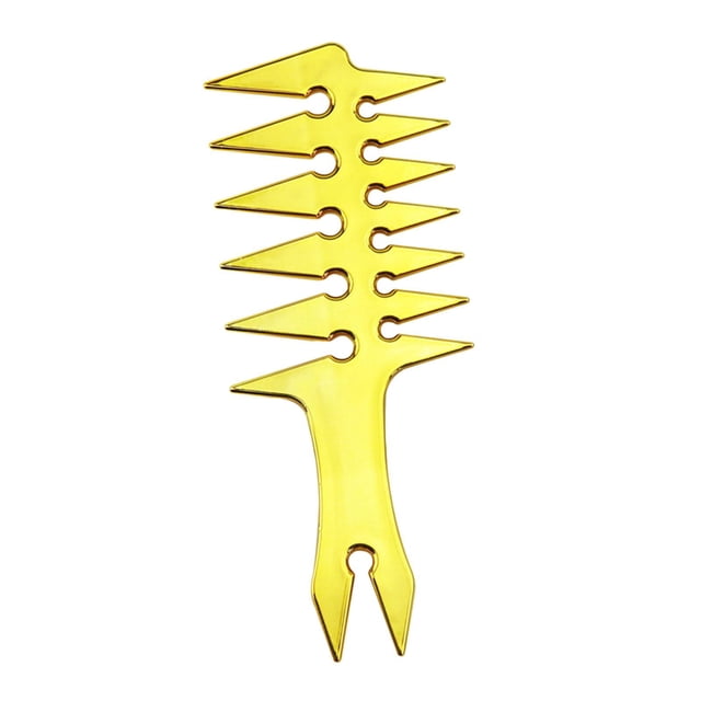 Men's Hairstyling Combs Hairdressing for Slicked Back Hairstyle Golden