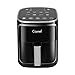 thumbnail image 2 of CAYNEL Air Fryer Oven Oil Free Nonstick Cooker with 8 Cook Presets, Detachable Double Basket - 5QT(Black) (Digital), 2 of 4