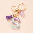 thumbnail image 4 of LYMAYTER Cute Pink Tassel Mug Accessory Initial Letter Charm Keychain - with Tassel, Heart - shaped Sequins, 4 of 7