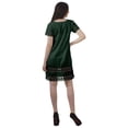 thumbnail image 3 of Moomaya Tunique à Manches Courtes Robes de Cocktail pour Femmes Robe en Coton Uni Extensible, 3 of 5