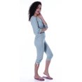 thumbnail image 5 of Moomaya Ensemble de Nuit Uni pour Femmes avec Capri en Coton, 2 Pcs de Chemises de Nuit, 5 of 5