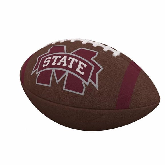Logo Brands 177-93FC-1 Mississippi State Team Stripe Official-Size Composite Football