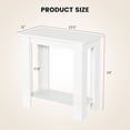 thumbnail image 3 of Gymax 2 PCS 2-Tier End Table Modern Sofa Bedside Compact Nightstand with Storage Shelf, 3 of 10