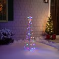 thumbnail image 3 of Northlight Arbre de Noël Extérieur en Spirale à DEL - 4 Pieds - Lumières Multiples, 3 of 6