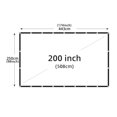 thumbnail image 2 of Projector Screen White Anti-Crease Soft High Density Portable Foldable Outdoor Movie ,Wrinkle-Free, 2 of 7