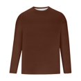 thumbnail image 3 of WEAIXIMIUNG Noël Homme Automne Hiver Décontracté Brossé Col Rond Manches Longues Chemise de Base Haut Blouse, 3 of 3