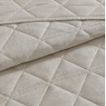 thumbnail image 2 of Social Standard by Sanctuary 3 Piece Quilt Set, Chambray Weave, Geo Diamond Quilt Pattern, Easy Care, Wrinkle Resistant, 2 of 3