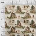 thumbnail image 2 of oneOone Polyester Spandex Brown Fabric Cowboy Sewing Craft Projects Fabric Prints By Yard 56 Inch Wide-aB, 2 of 5
