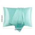 thumbnail image 4 of Silk Pillowcase for Hair and Skin Simulated Silk Pillowcase for Hair and Skin - Simulated Silk Pillowcase 2 Sets 20X26 Inches with Envelope Closure, Gift for Women Men, 4 of 5